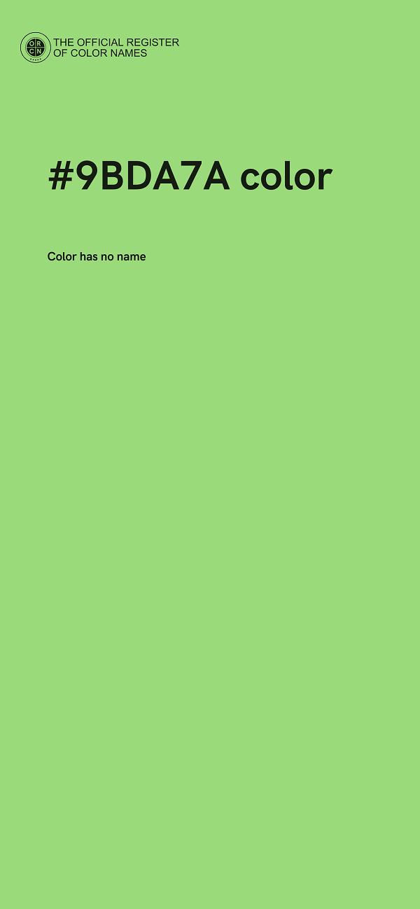 #9BDA7A color image