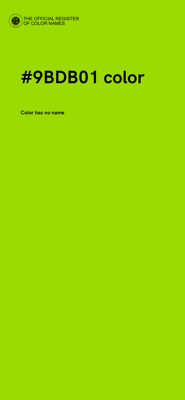 #9BDB01 color image