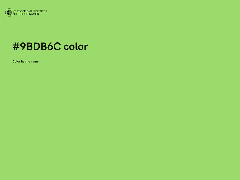 #9BDB6C color image