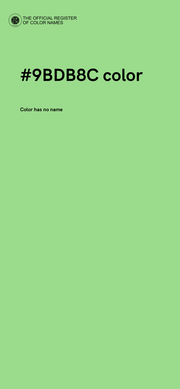 #9BDB8C color image