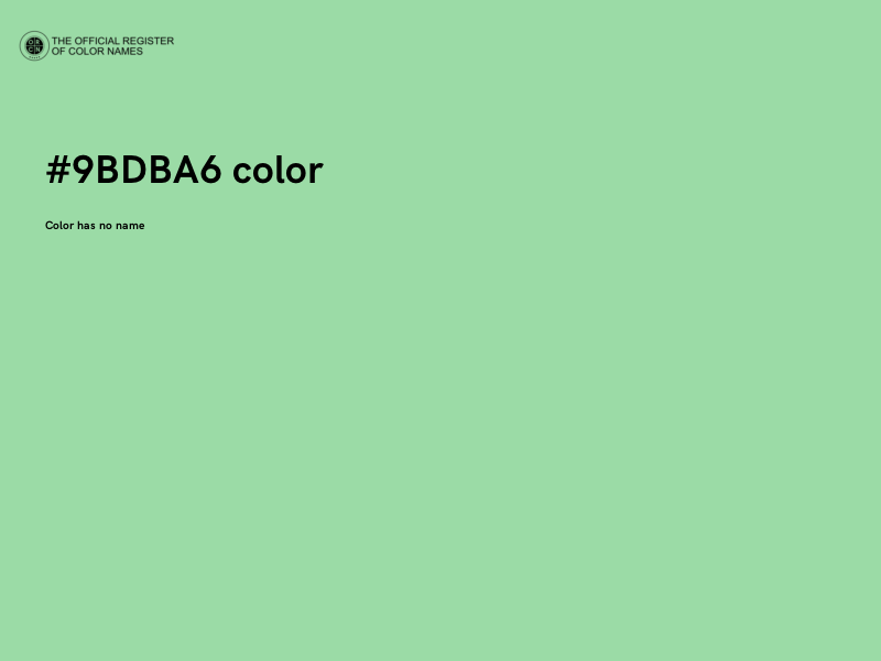 #9BDBA6 color image