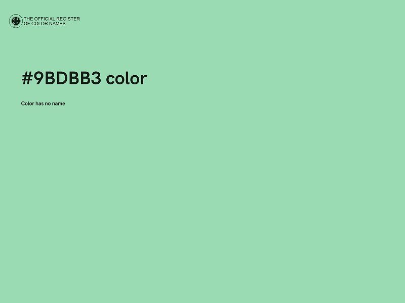 #9BDBB3 color image
