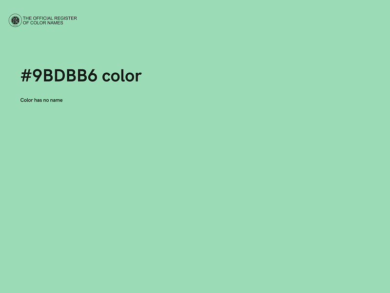 #9BDBB6 color image
