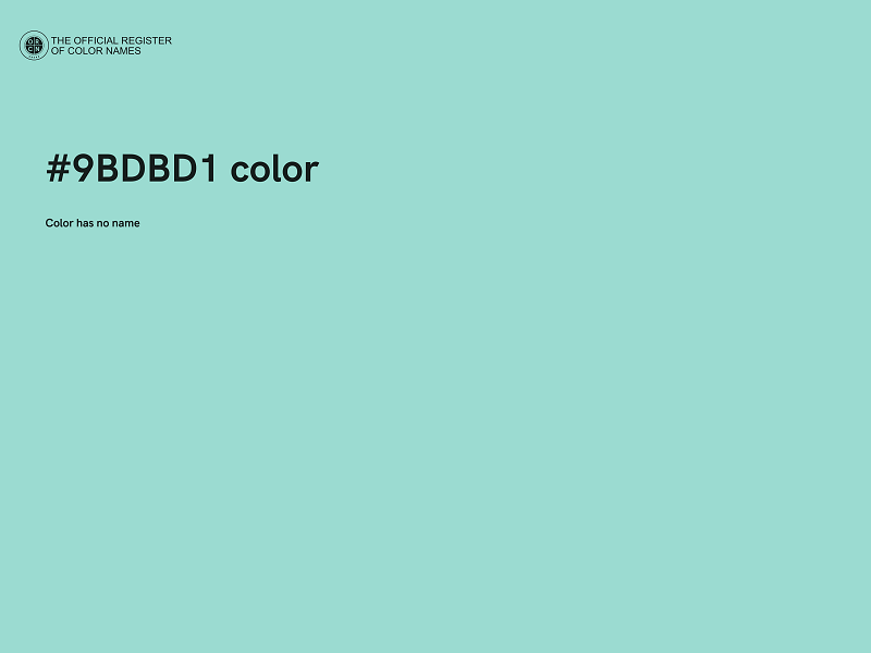 #9BDBD1 color image