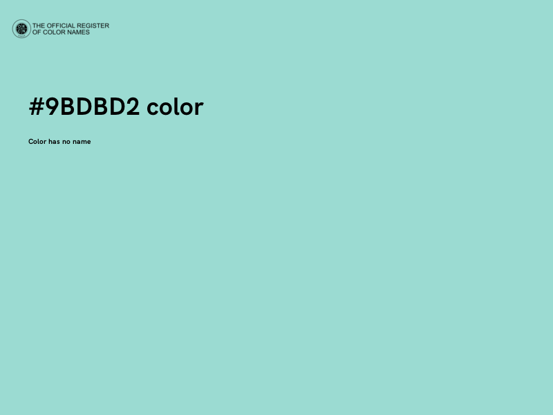 #9BDBD2 color image