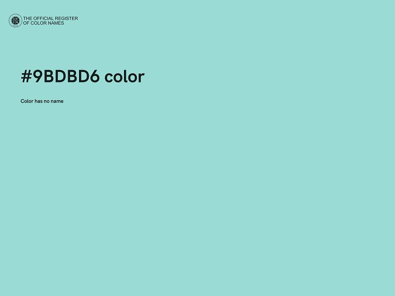 #9BDBD6 color image