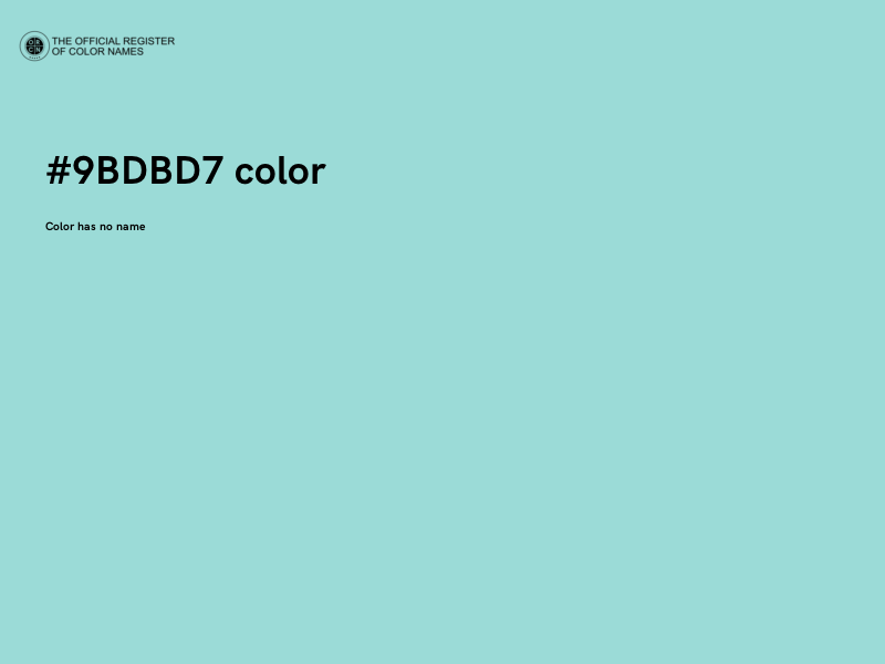 #9BDBD7 color image