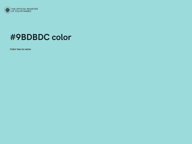 #9BDBDC color image