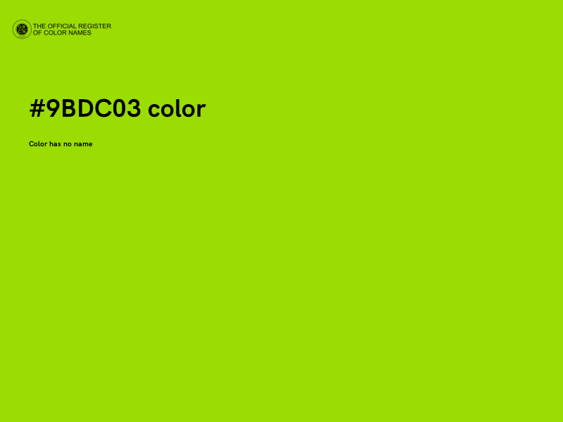 #9BDC03 color image