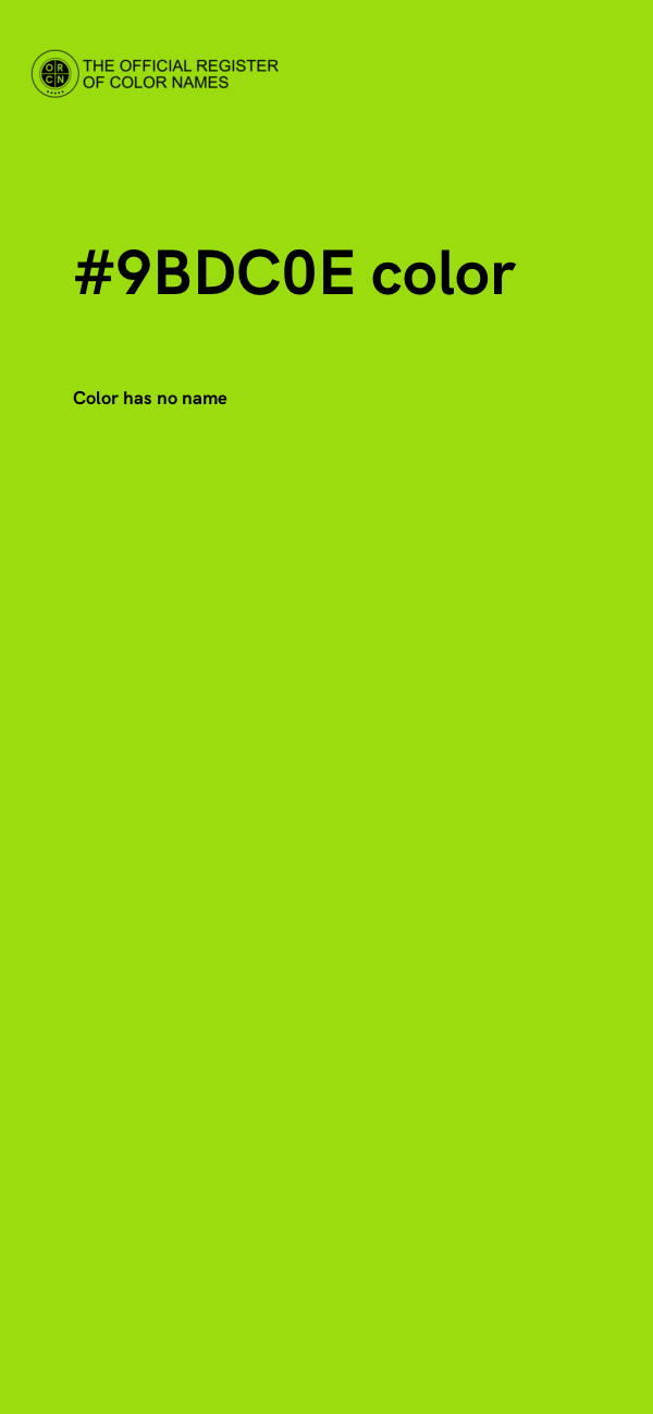 #9BDC0E color image
