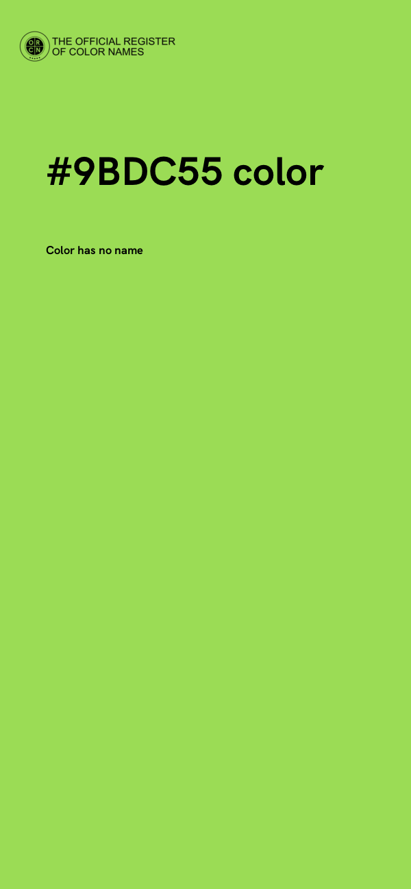 #9BDC55 color image