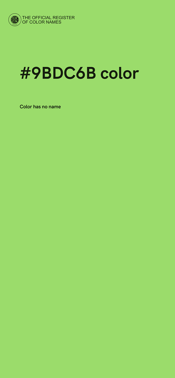 #9BDC6B color image
