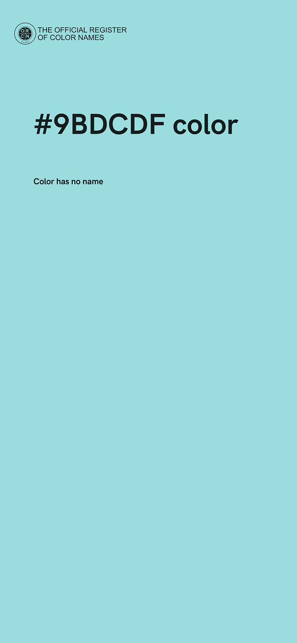 #9BDCDF color image