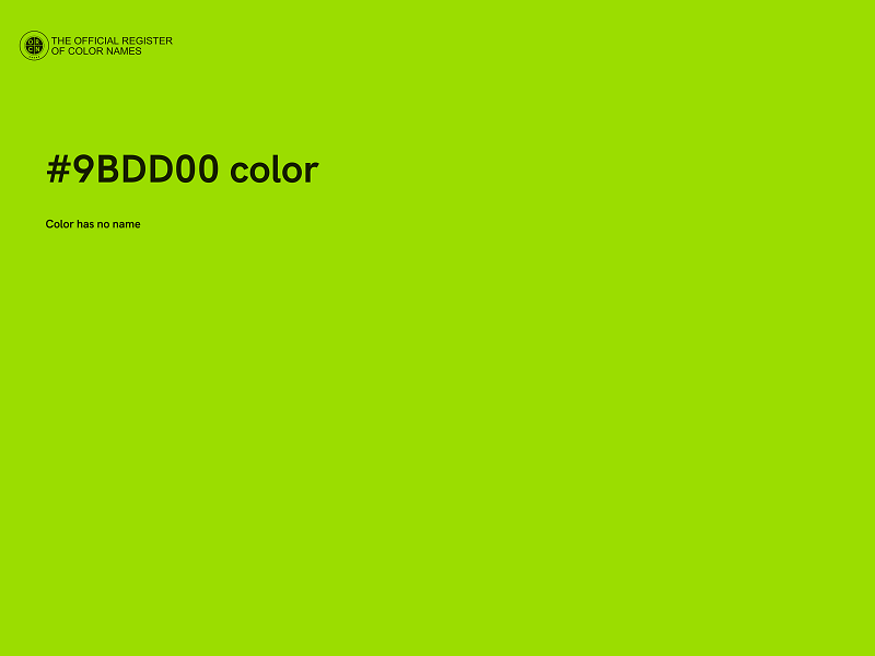 #9BDD00 color image