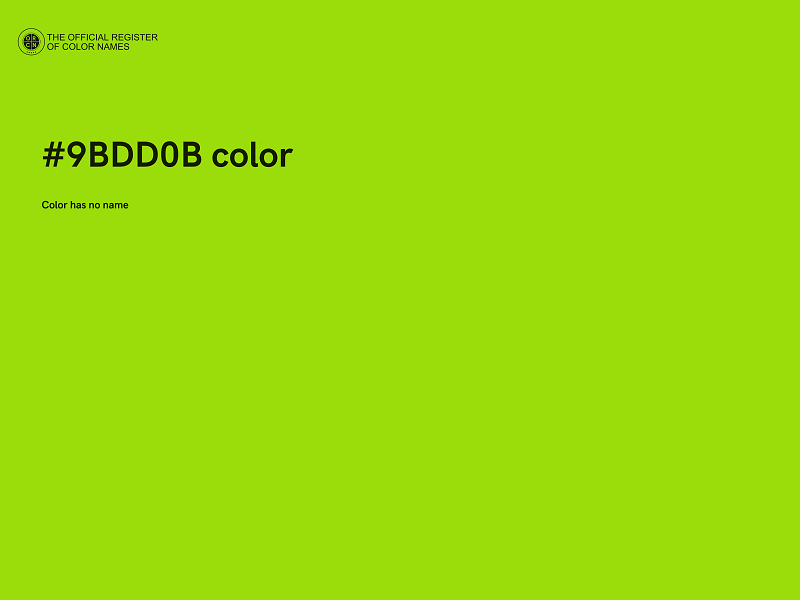 #9BDD0B color image