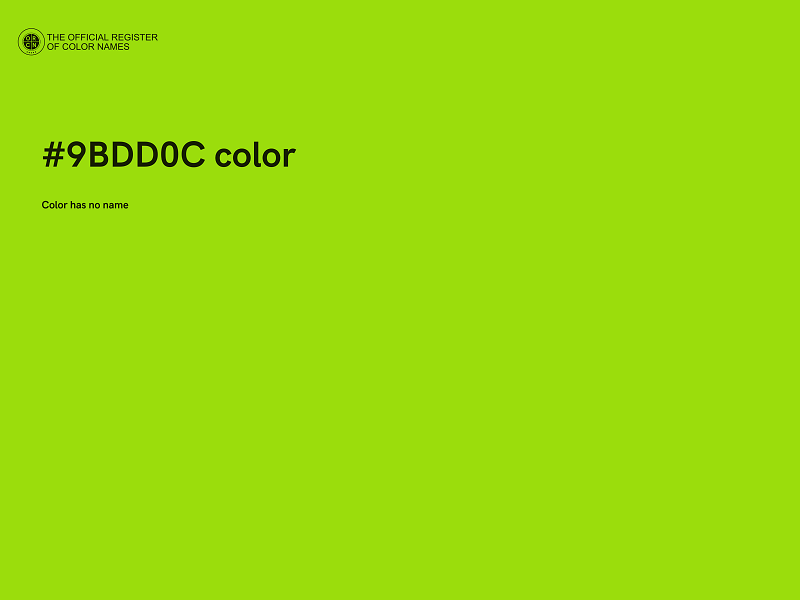 #9BDD0C color image