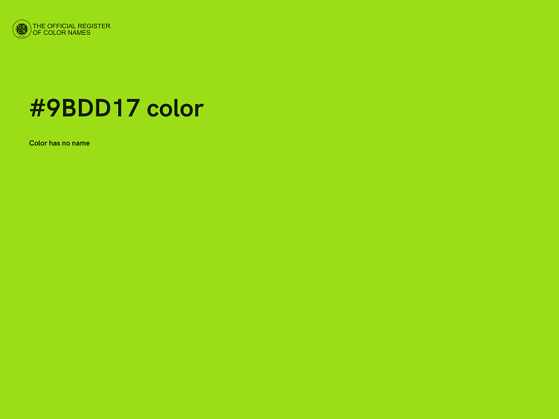 #9BDD17 color image