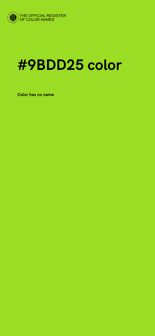 #9BDD25 color image