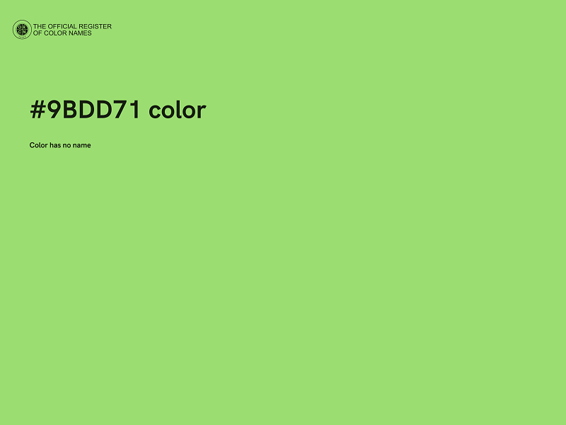 #9BDD71 color image