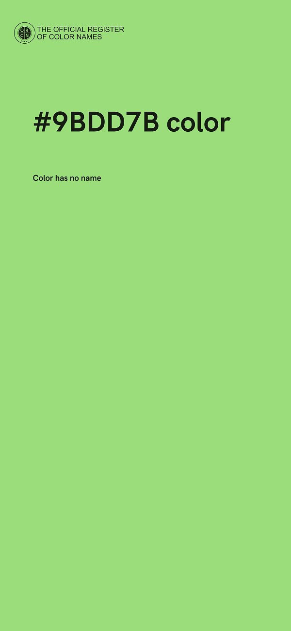 #9BDD7B color image