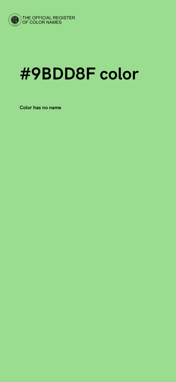 #9BDD8F color image