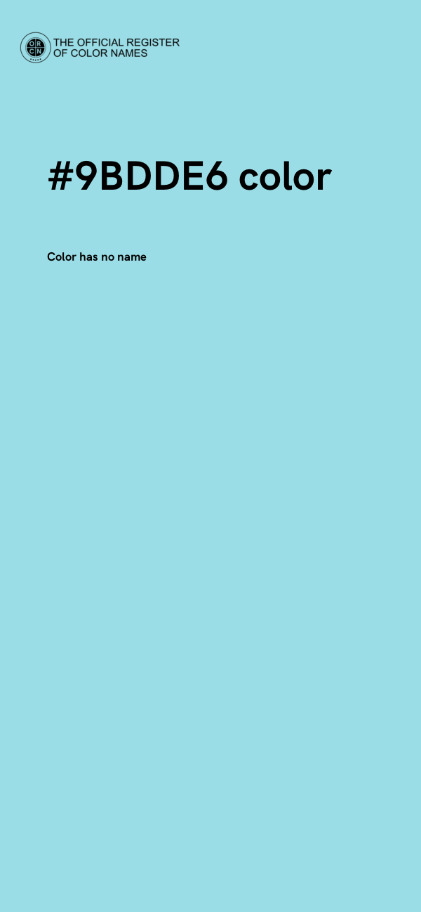 #9BDDE6 color image
