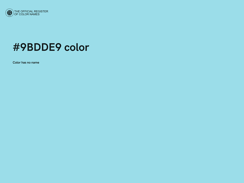 #9BDDE9 color image