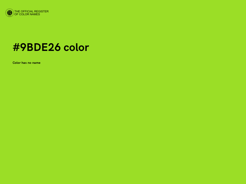 #9BDE26 color image