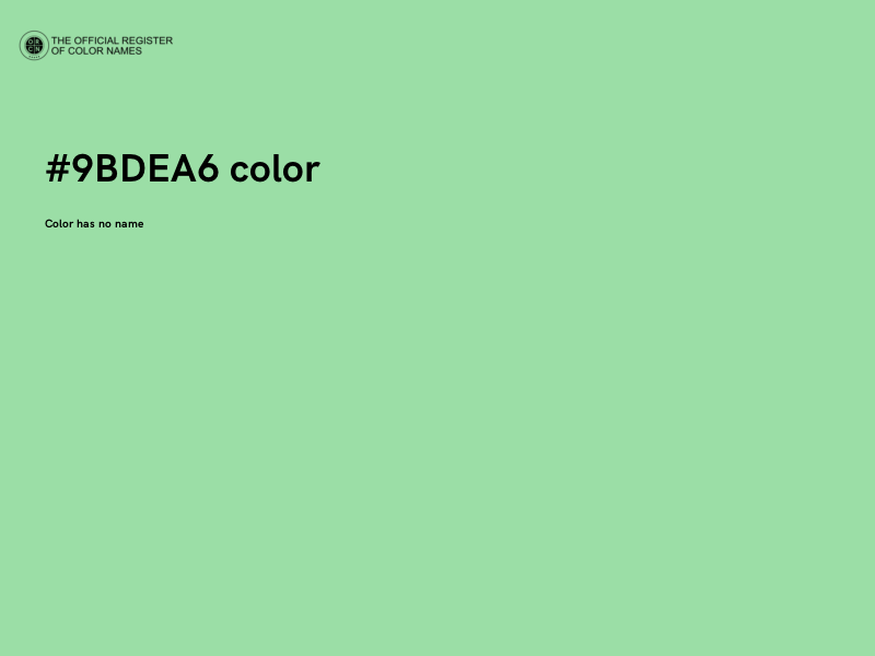 #9BDEA6 color image