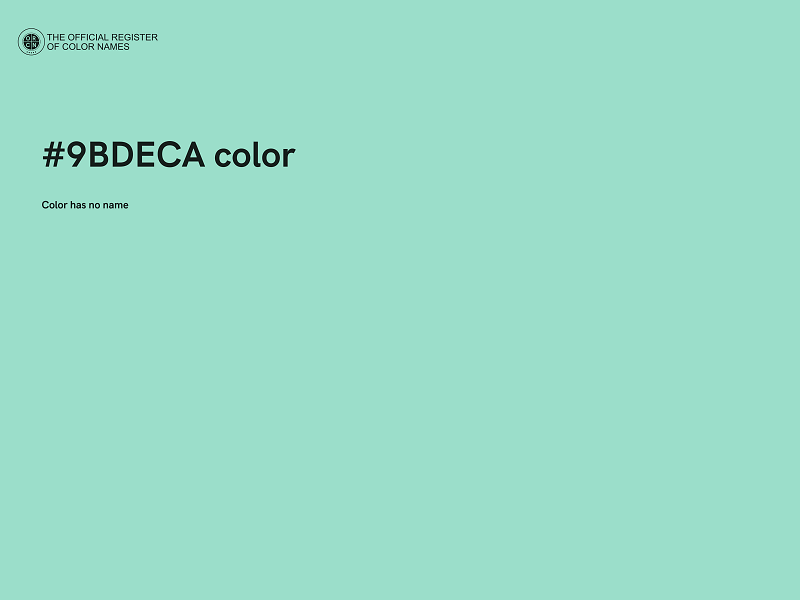 #9BDECA color image