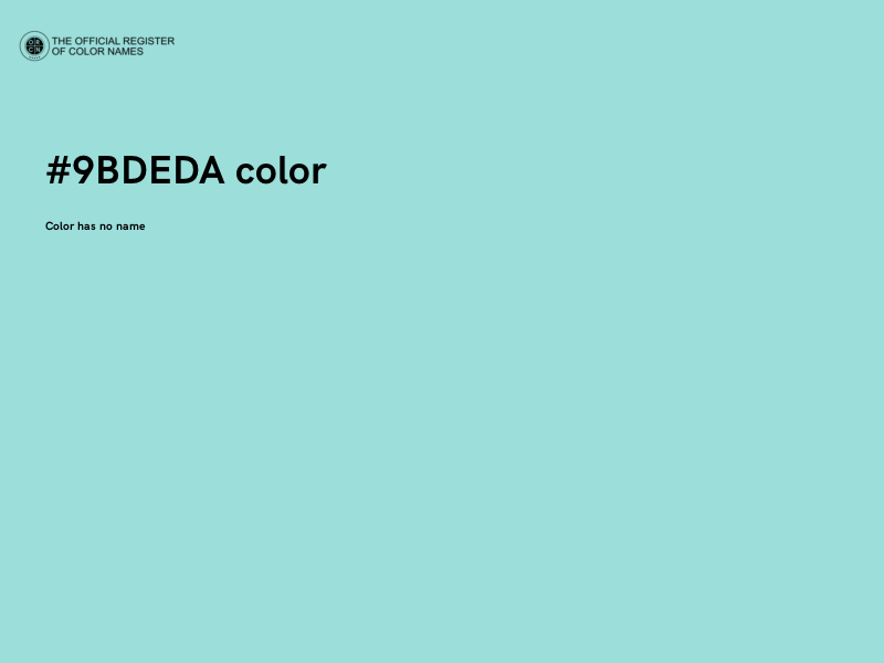 #9BDEDA color image