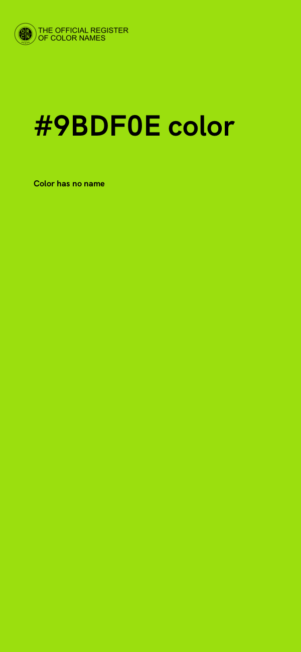 #9BDF0E color image