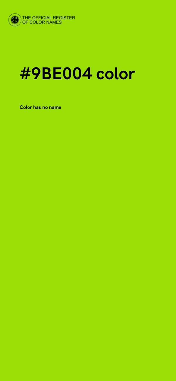 #9BE004 color image