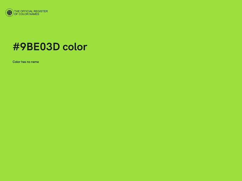 #9BE03D color image