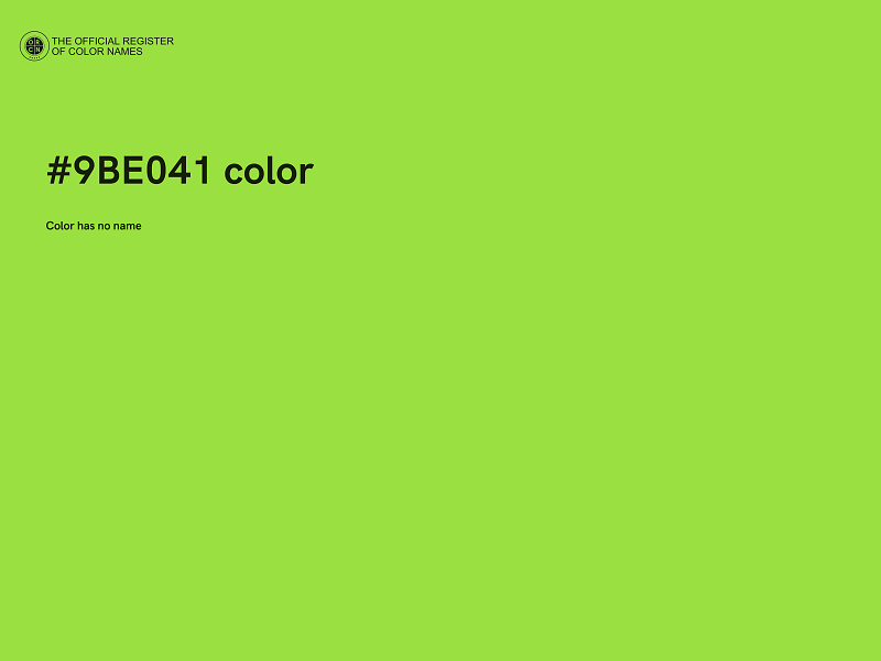 #9BE041 color image