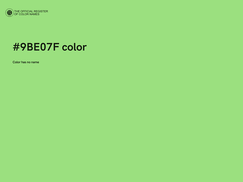 #9BE07F color image