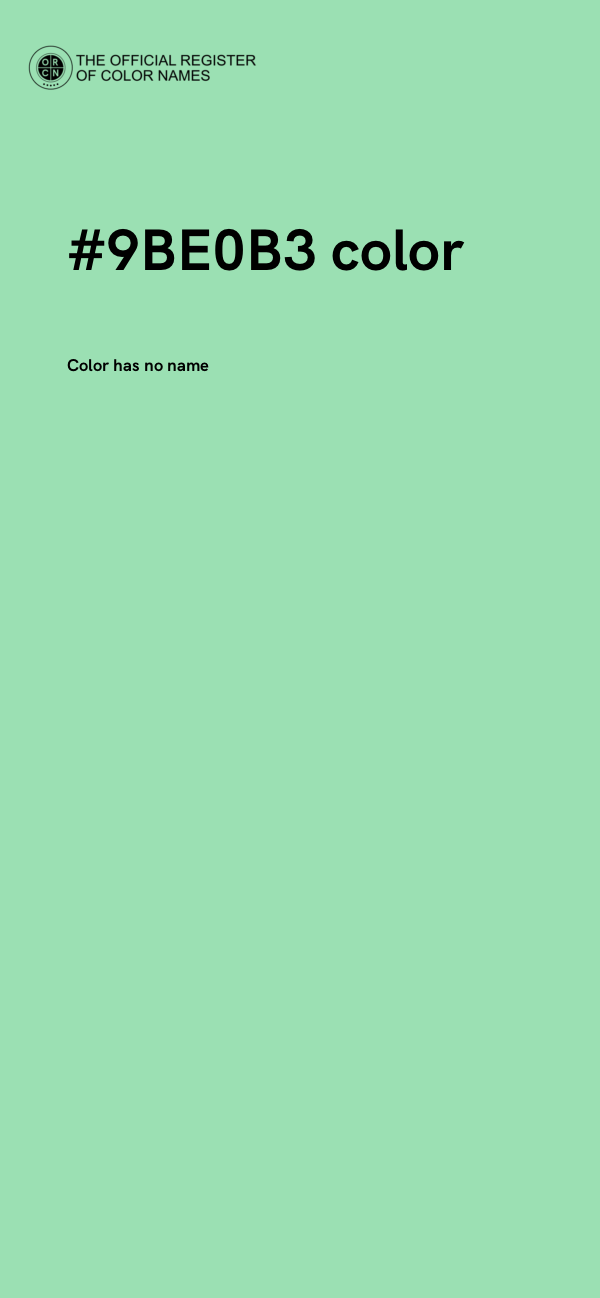 #9BE0B3 color image