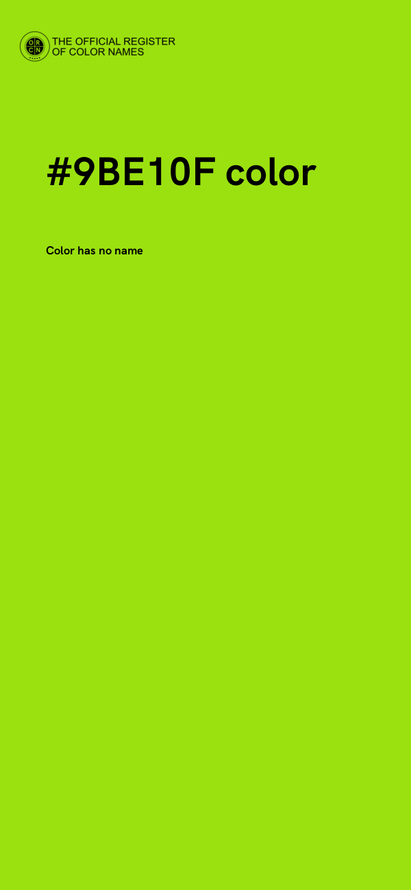 #9BE10F color image