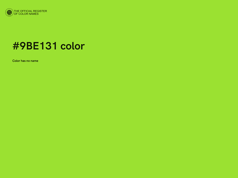 #9BE131 color image