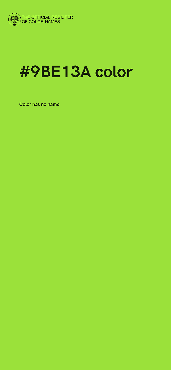 #9BE13A color image