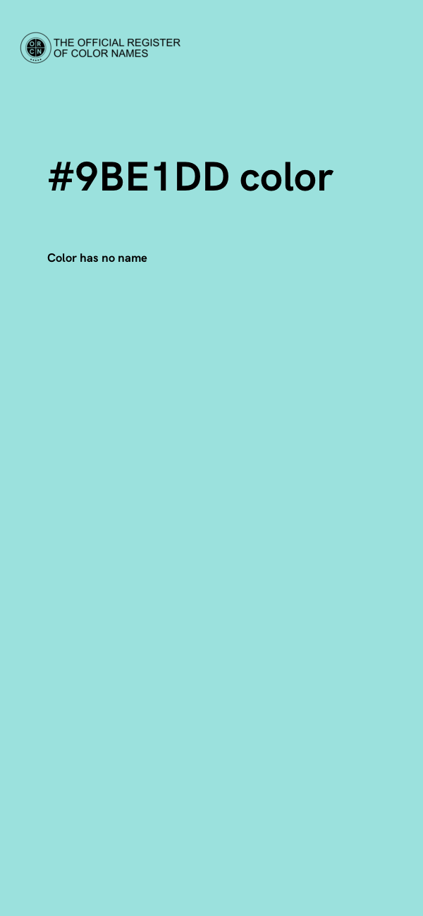 #9BE1DD color image