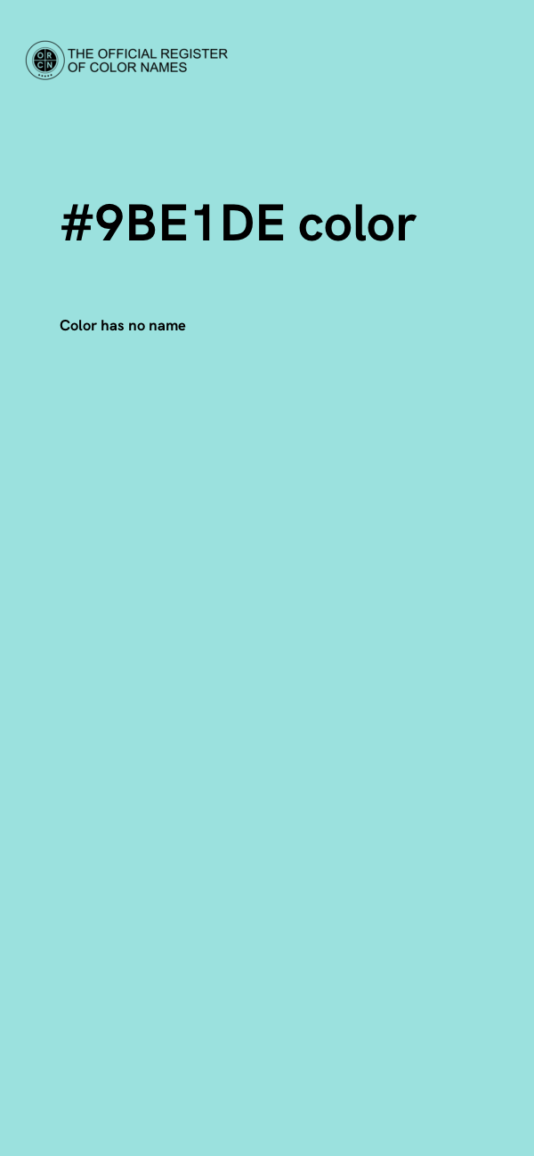#9BE1DE color image