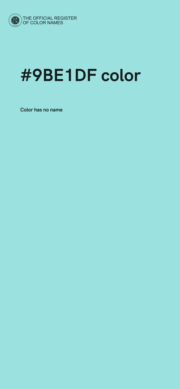 #9BE1DF color image