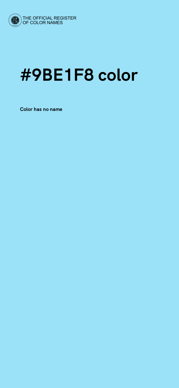 #9BE1F8 color image