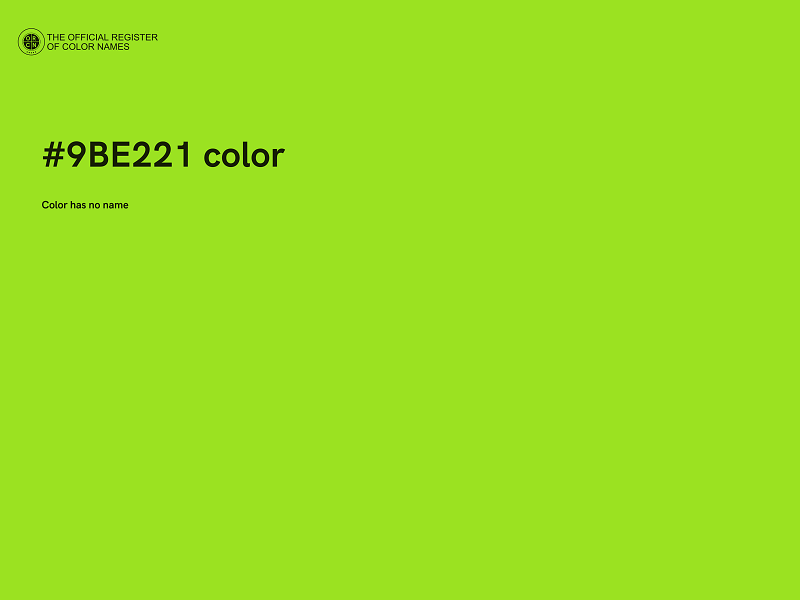 #9BE221 color image