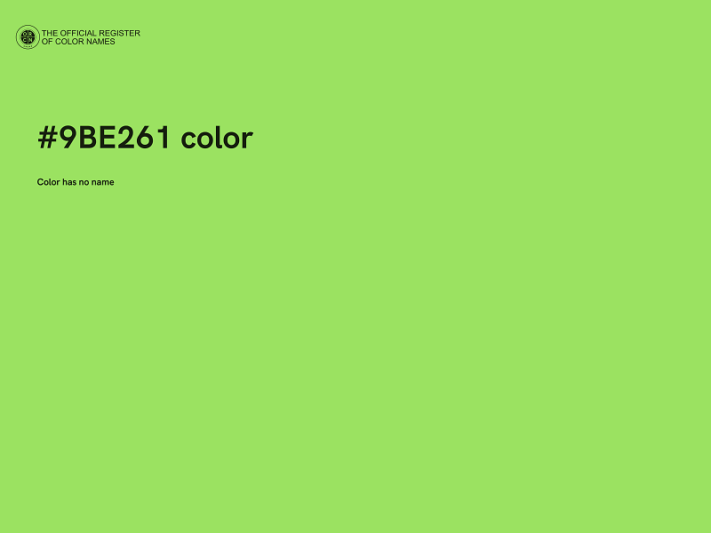 #9BE261 color image