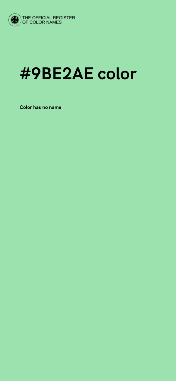 #9BE2AE color image