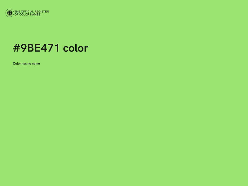 #9BE471 color image