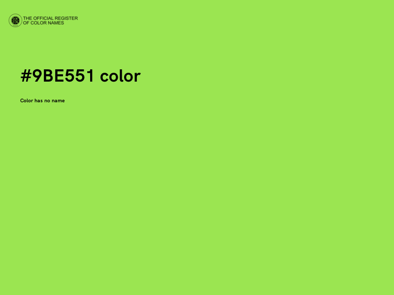 #9BE551 color image