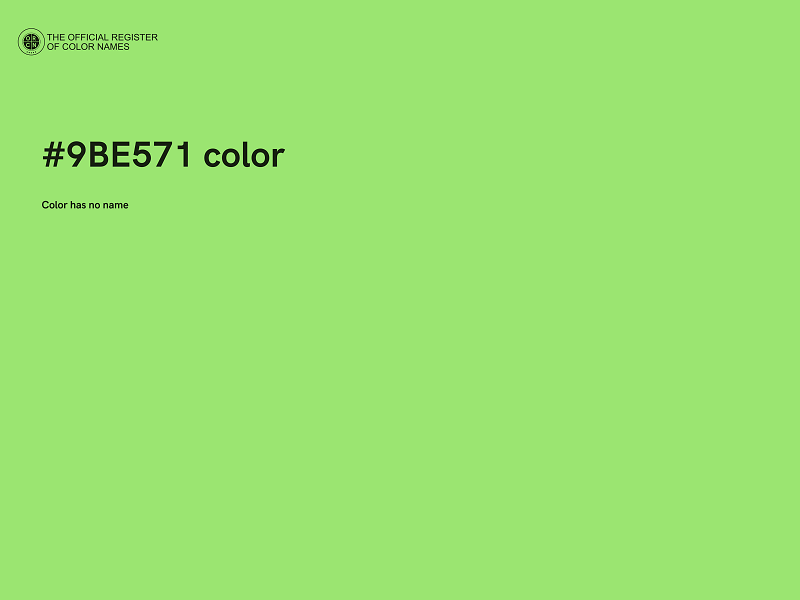 #9BE571 color image